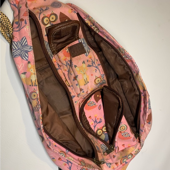 Union Bay OWLS Adjustable Braided Rope Strap Sling Bag Purse Cross Body - Picture 9 of 9